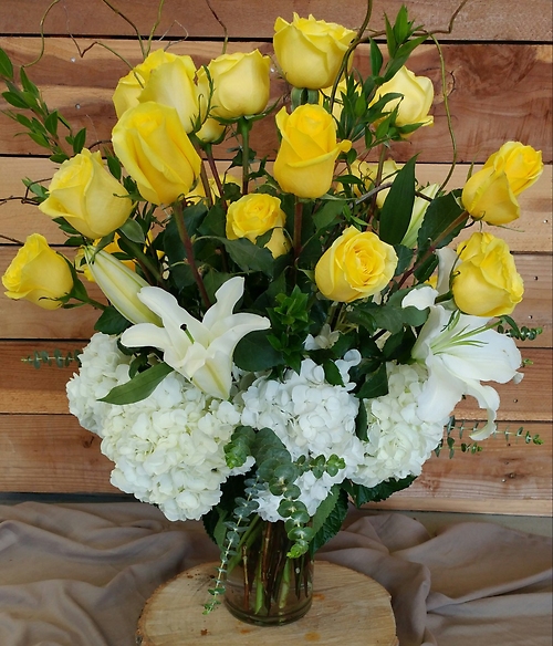 In love with yellow roses